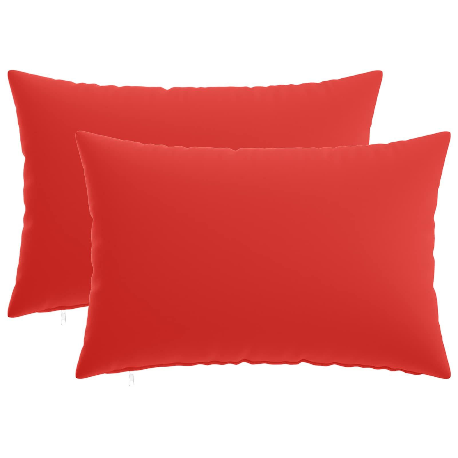 Pudebetræk 2 stk HEERLEN rød 50 x 75 cm i polyester