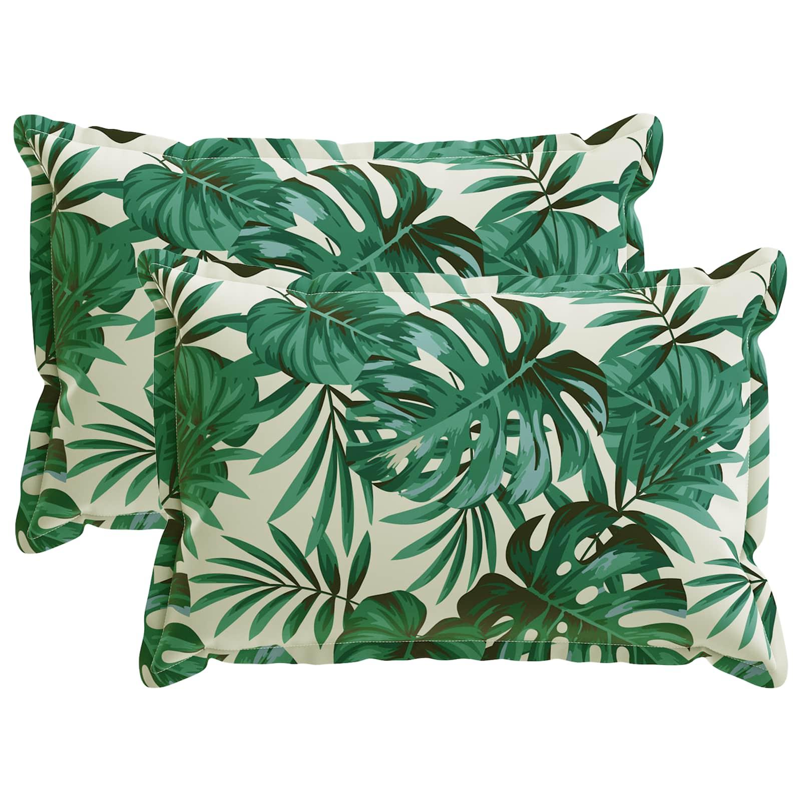 Pudebetræk 2 stk. HOUTEN bladmønster 50 x 70 cm i polyester