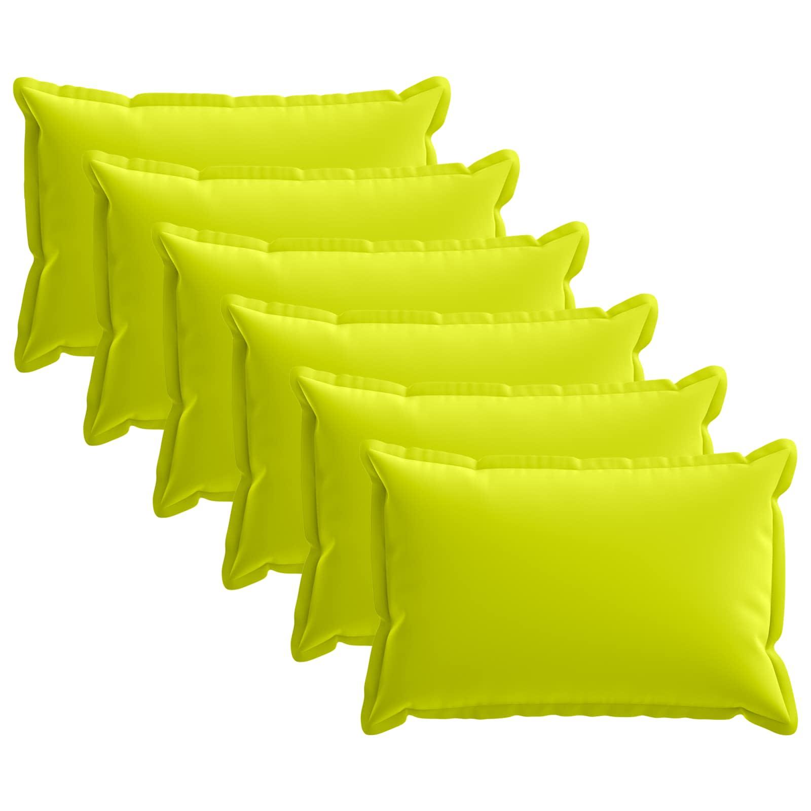 Pudebetræk 6 stk. HOUTEN lys grøn 50 x 70 cm i polyester