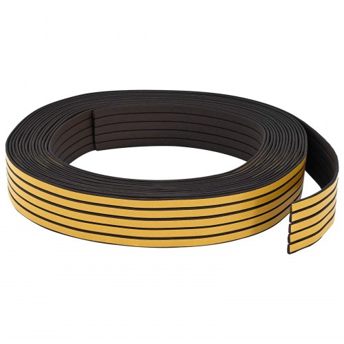 Selvklæbende vinduestætningsbånd sort 9 x 3 mm 50 m EPDM-skum