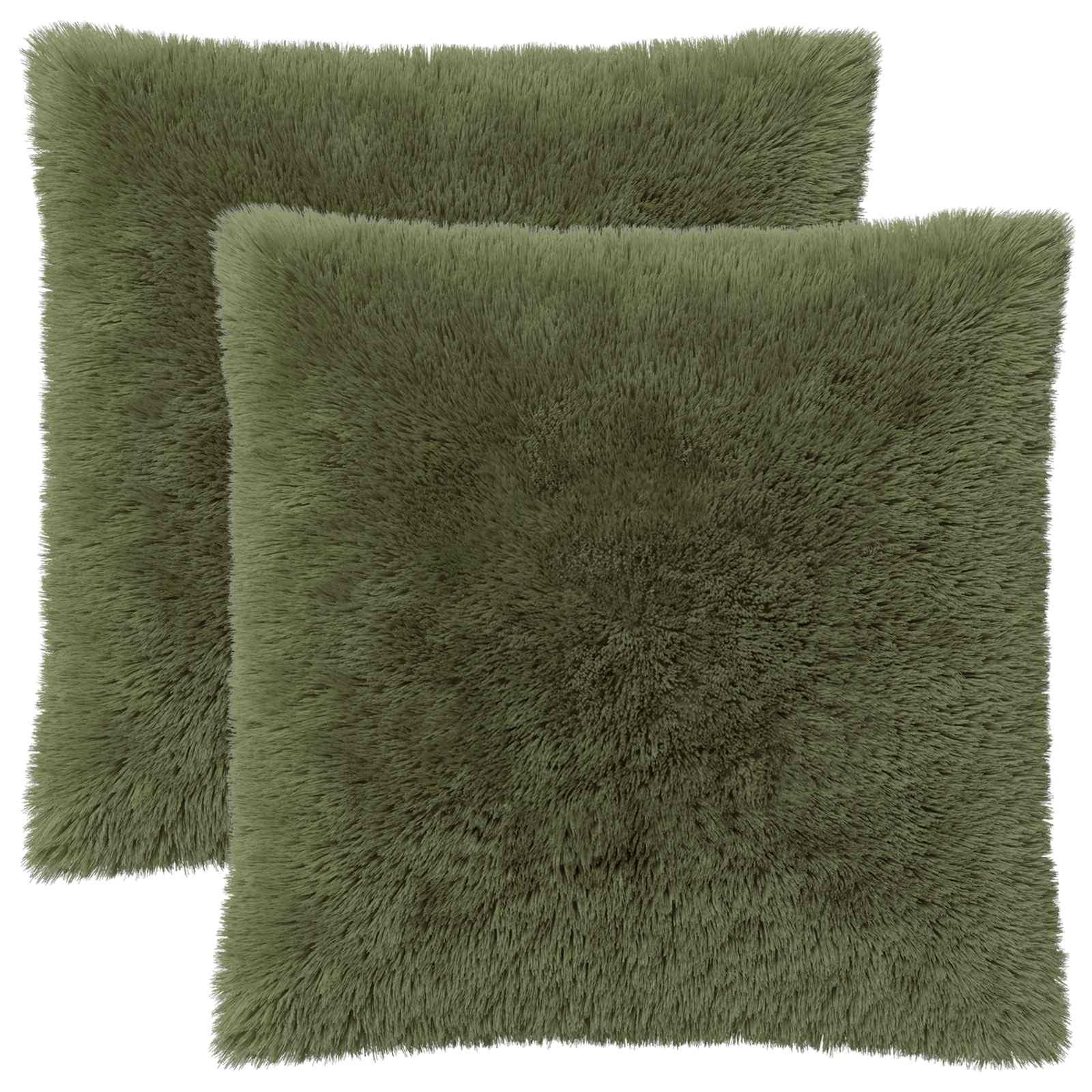 Pudebetræk 2 stk HEERLEN grøn 60 x 60 cm i PV fleece