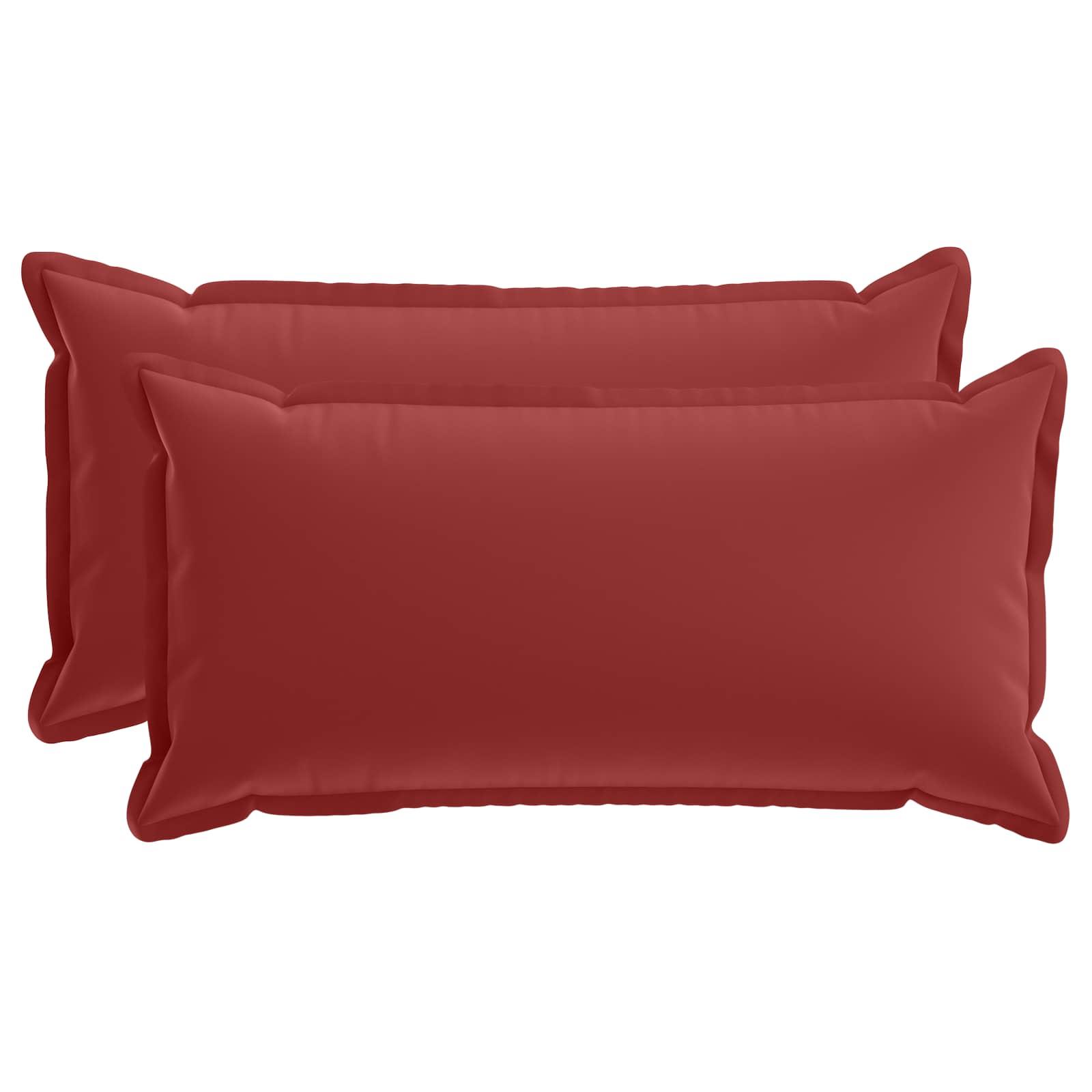 Pudebetræk 2 stk. HOUTEN vinrød 40 x 80 cm i polyester