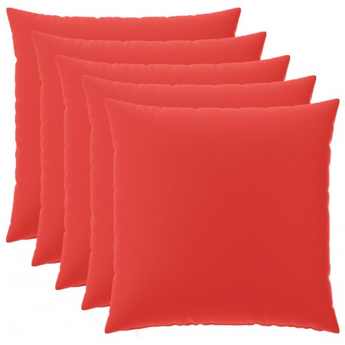 Pudebetræk HEERLEN 6 stk rød 60 x 60 cm i polyester