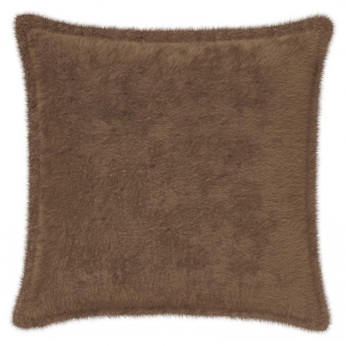 Pudebetræk 2 stk. HOUTEN lys brun 50 x 50 cm i faux kaninpels