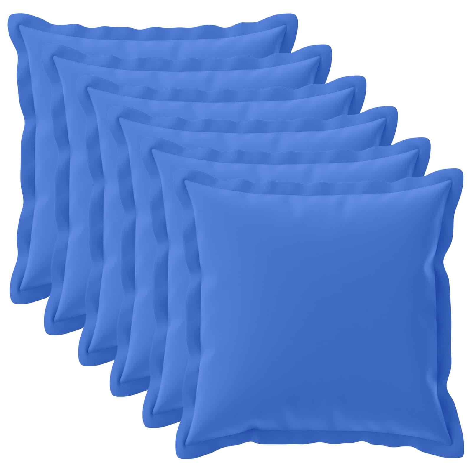 Pudebetræk 6 stk. HOUTEN kongelig blå 55 x 55 cm polyester