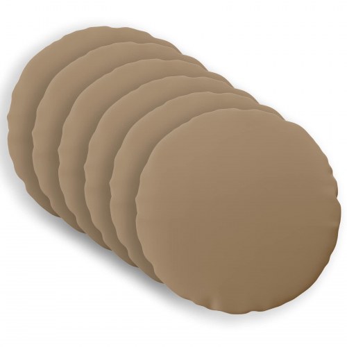 Pudebetræk 6 stk. HEERLEN gråbrun Ø 50 cm i polyester