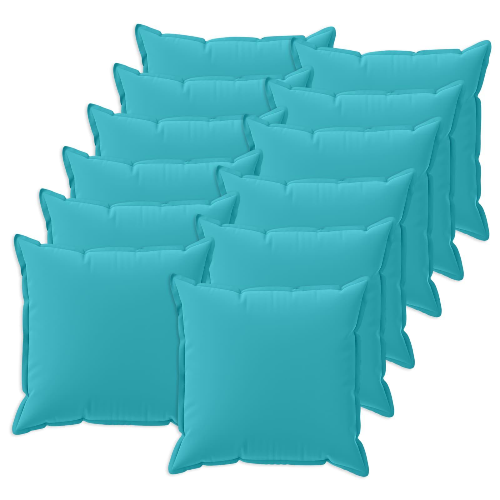 Pudebetræk HOUTEN 12 stk. turkis 40 x 40 cm i polyester