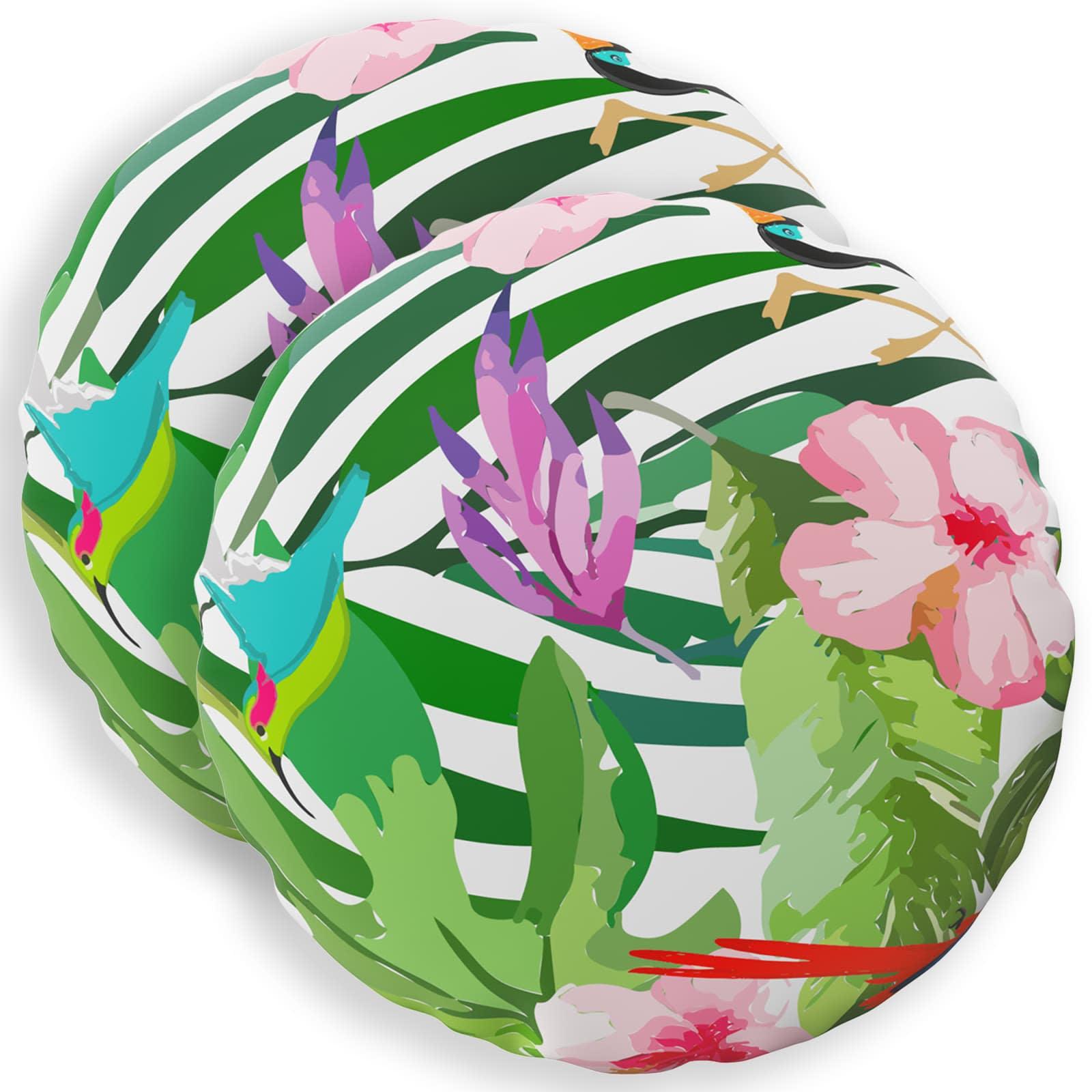Pudebetræk 2 stk HEERLEN sort Ø 50 cm polyester