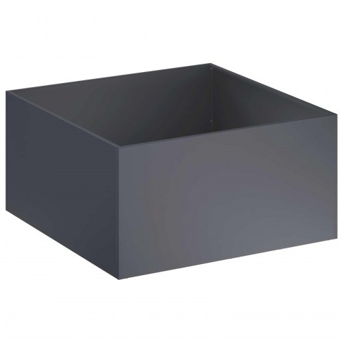 Blomsterkrukke 2 stk. antracit 100 x 100 x 40 cm