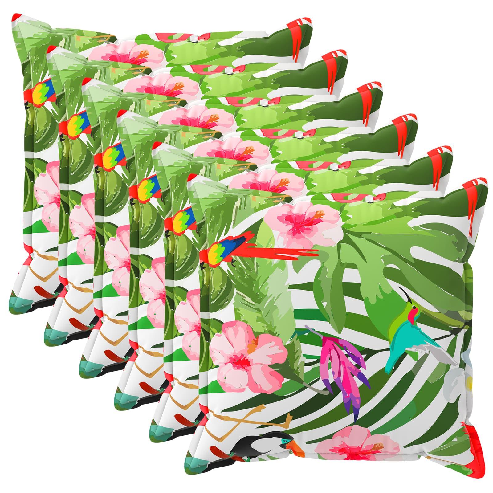 Pudebetræk 6 stk. HOUTEN sort 50 x 50 cm i polyester