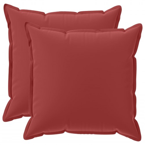 Pudebetræk 2 stk. HOUTEN vinrød 70 x 70 cm i polyester