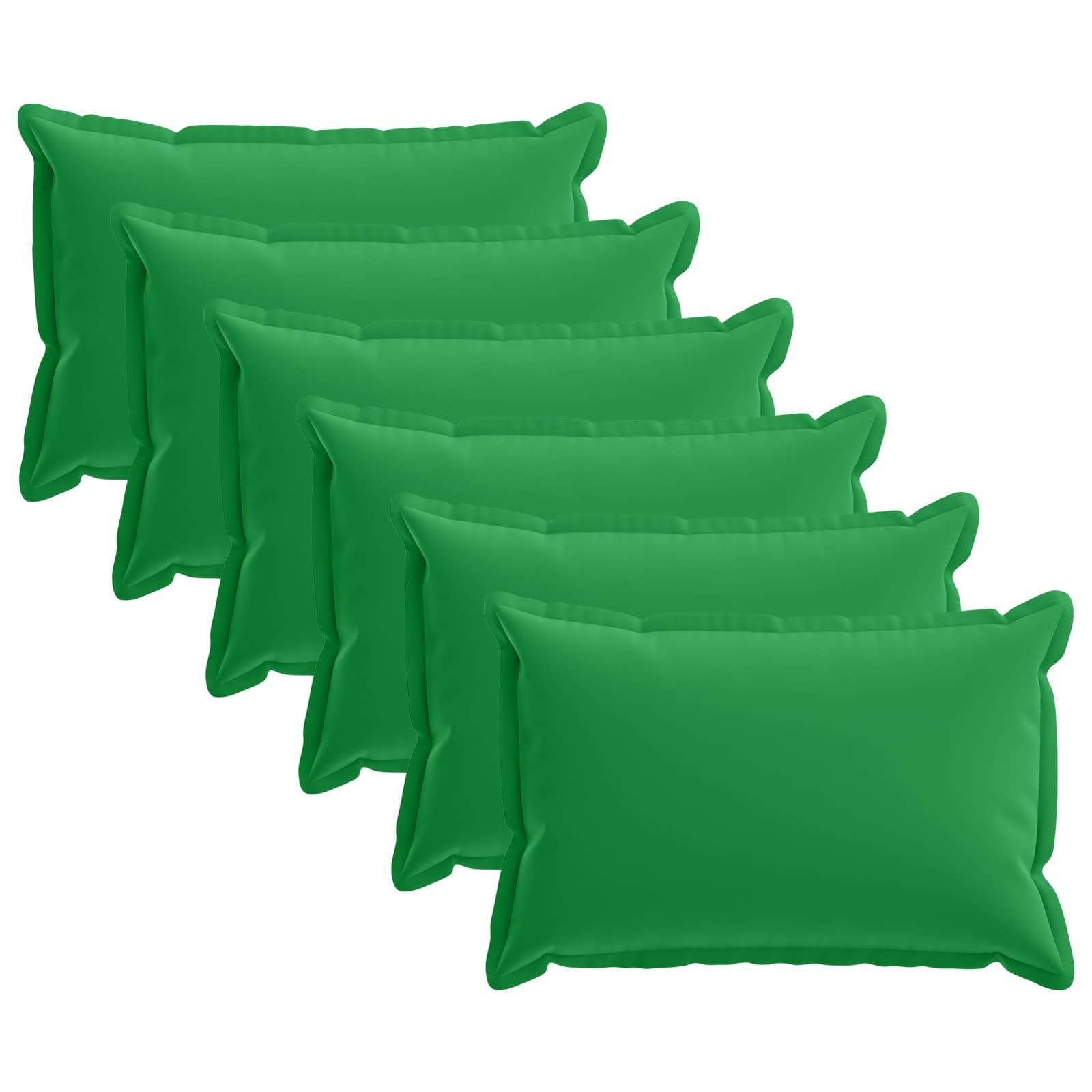 Pudebetræk HOUTEN 6 stk. grøn 50 x 80 cm i polyester