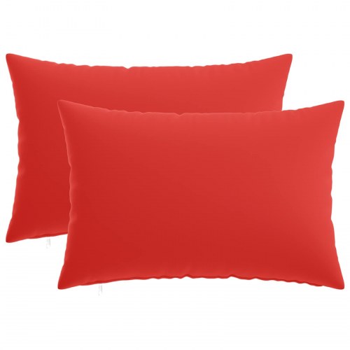 Pudebetræk 2 stk HEERLEN rød 30 x 50 cm i polyester