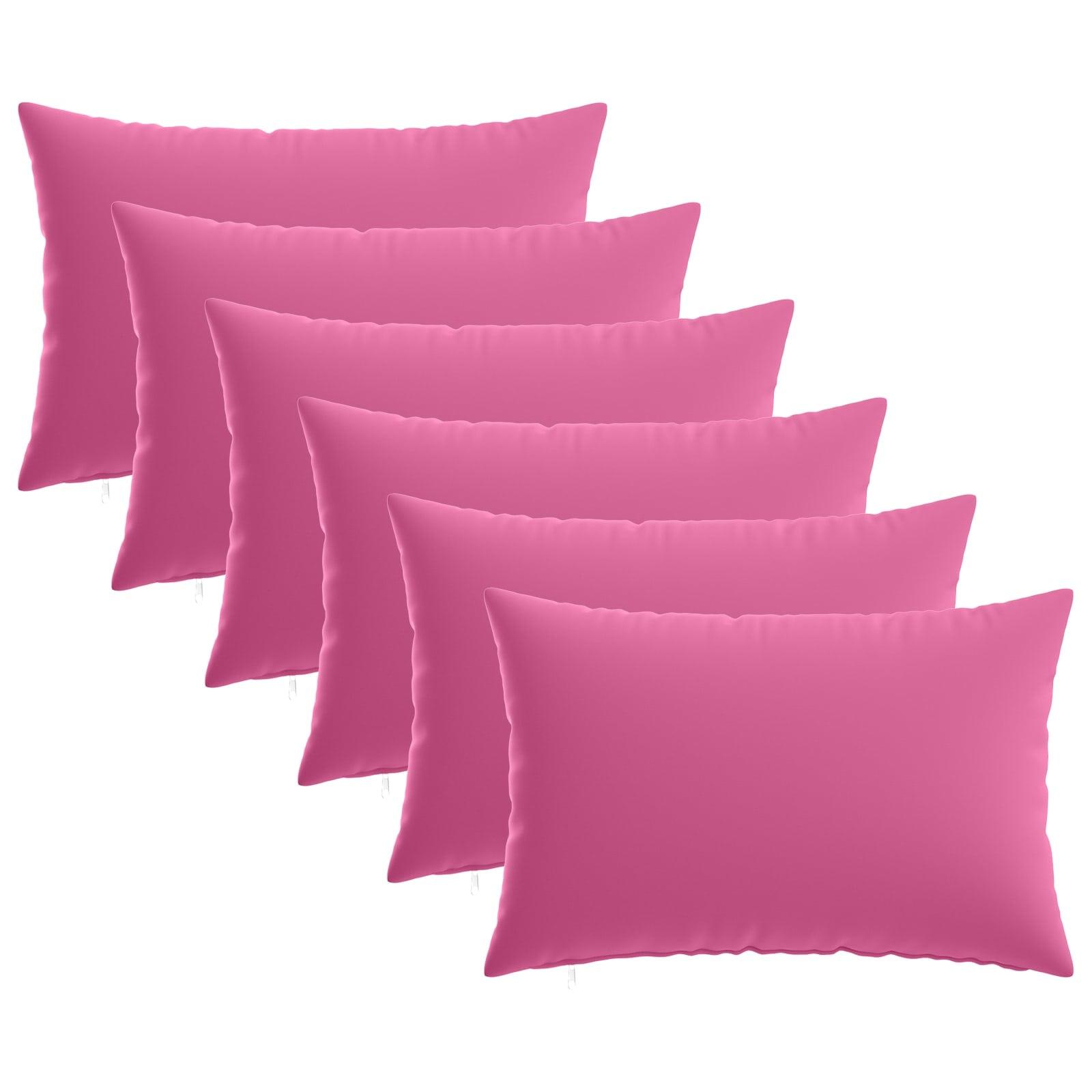 Pudebetræk HEERLEN 6 stk lyserød 30 x 50 cm i polyester