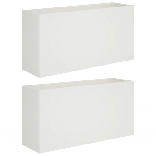 Plantekasse 2 stk. hvid 100 x 30 x 40 cm