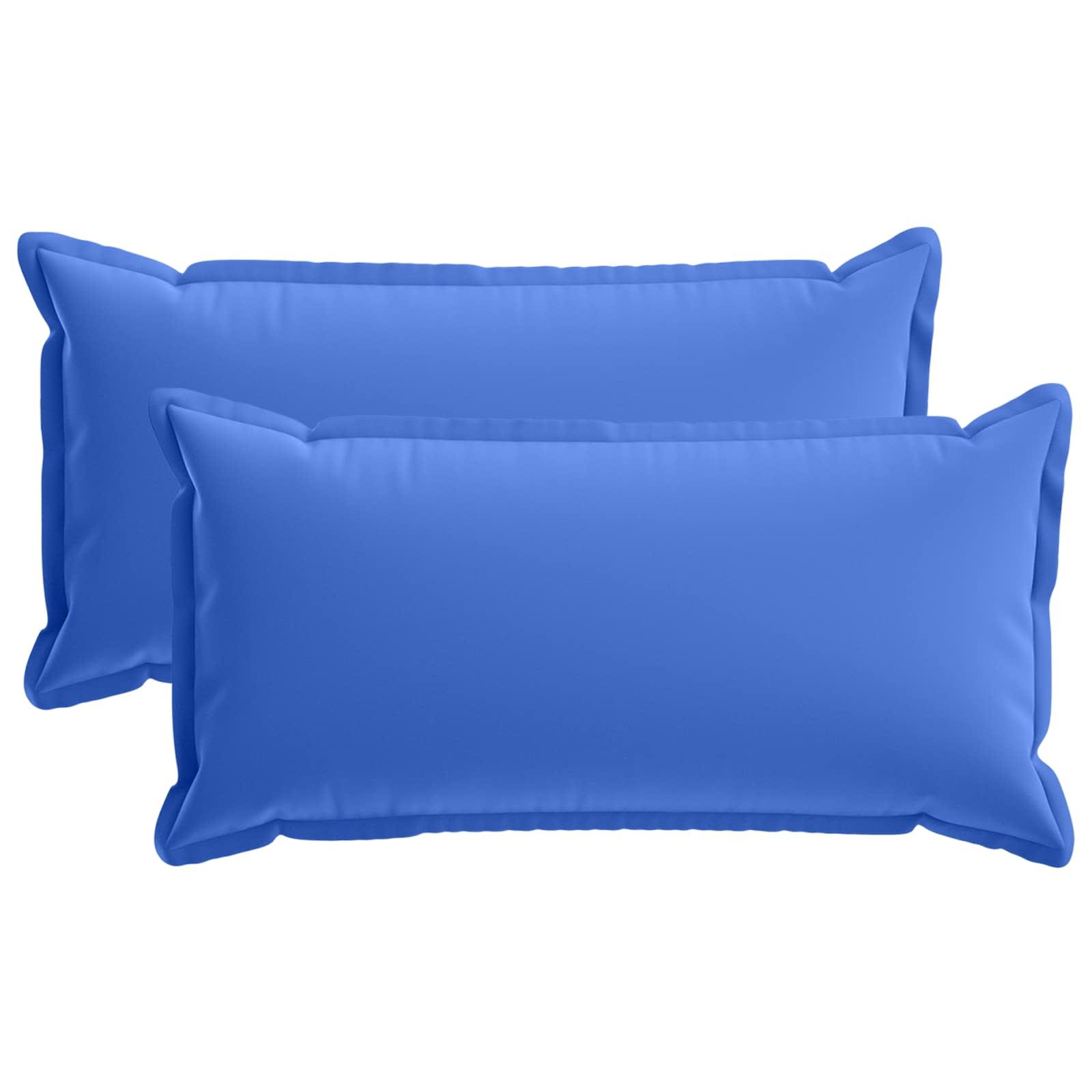 Pudebetræk 2 stk. HOUTEN kongelig blå 40 x 70 cm i polyester