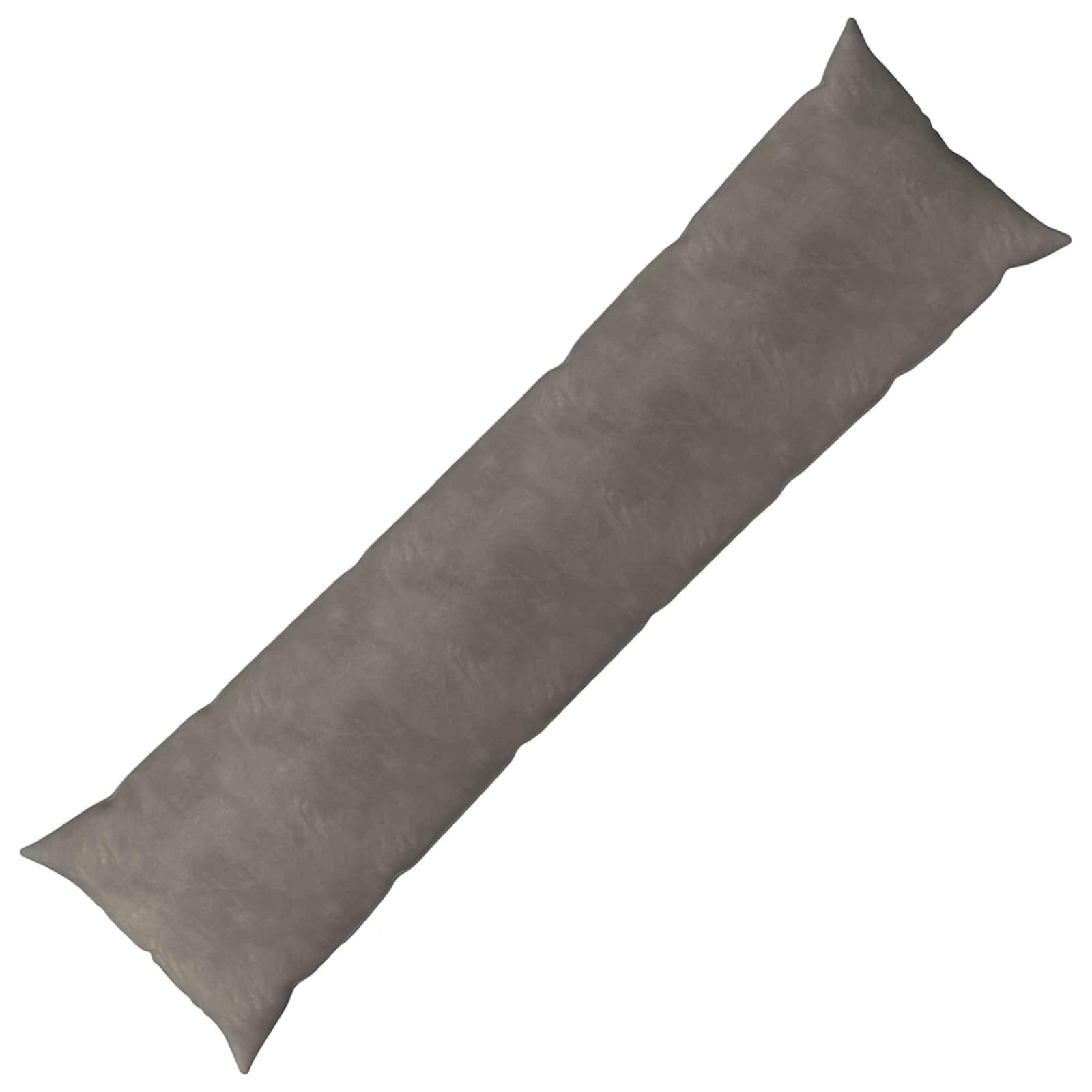 Pudebetræk HEERLEN lysegrå 40 x 145 cm i fløjl