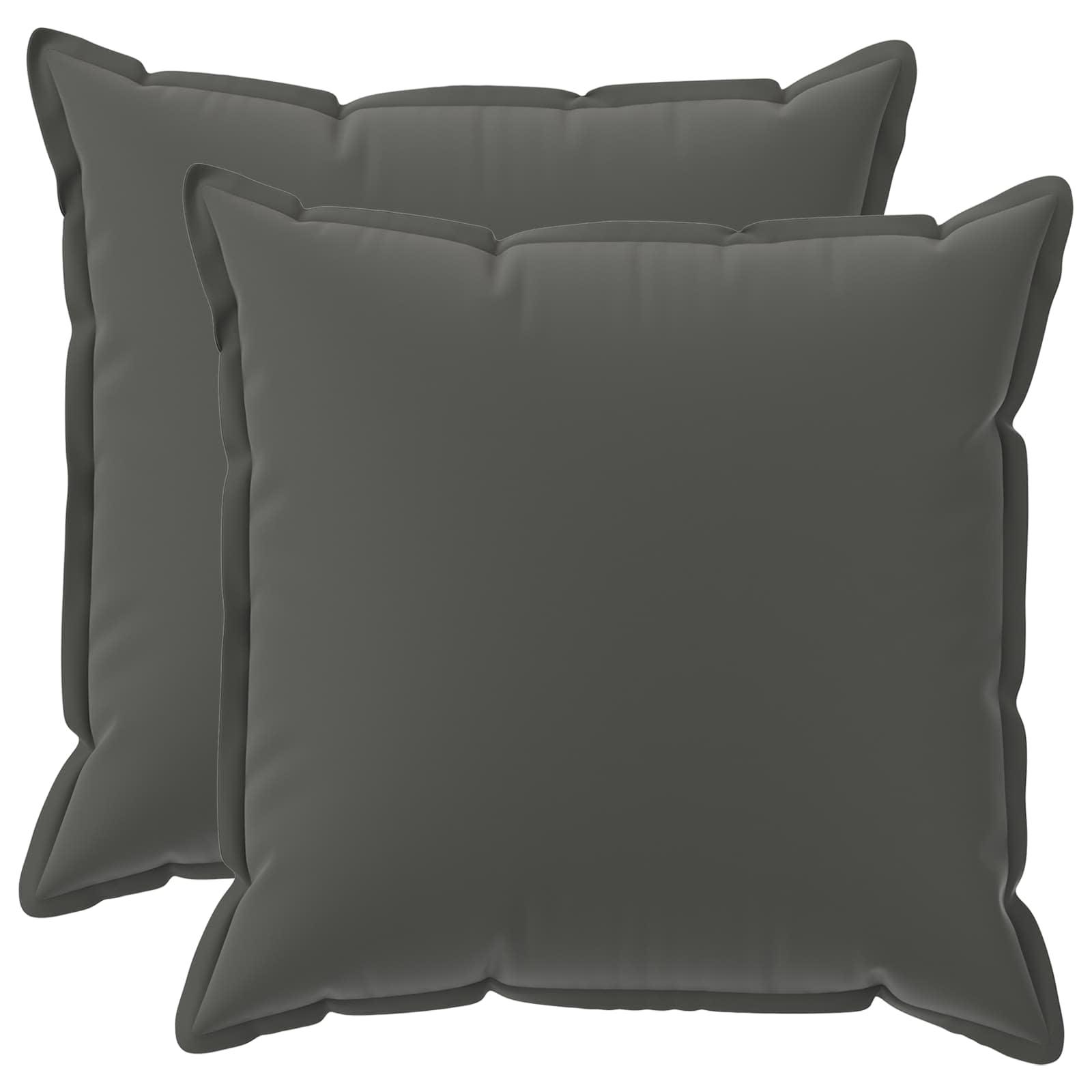 Pudebetræk 2 stk. HOUTEN antracit 70 x 70 cm i polyester