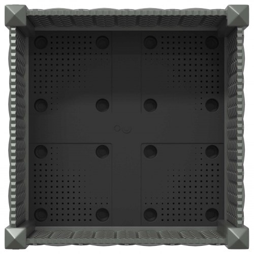 Havekrukke med hjul lysegrå 40 x 40 x 33 cm i PP