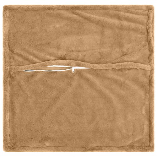 Pudebetræk 6 stk. HOUTEN gråbrun 35 x 35 cm i faux kaninpels