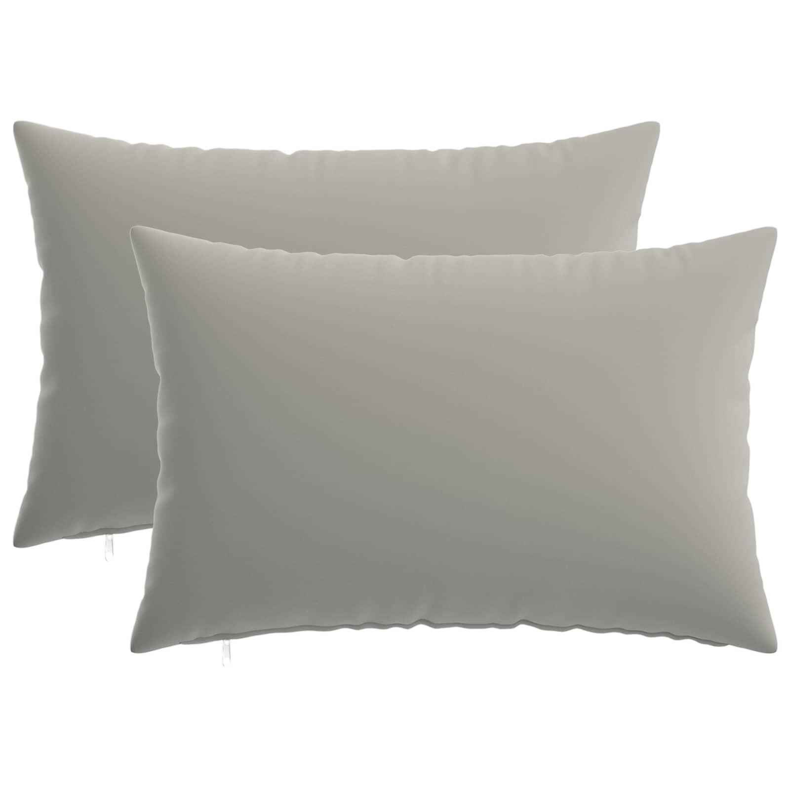 Pudebetræk 2 stk HEERLEN grå 50 x 80 cm i polyester