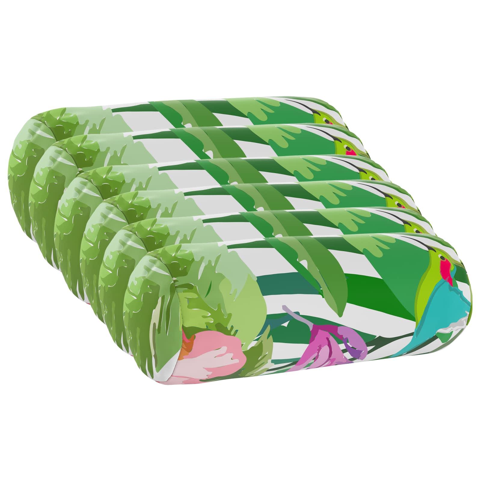 Pudebetræk 6 stk HEERLEN sort Ø 15 x 40 cm i polyester