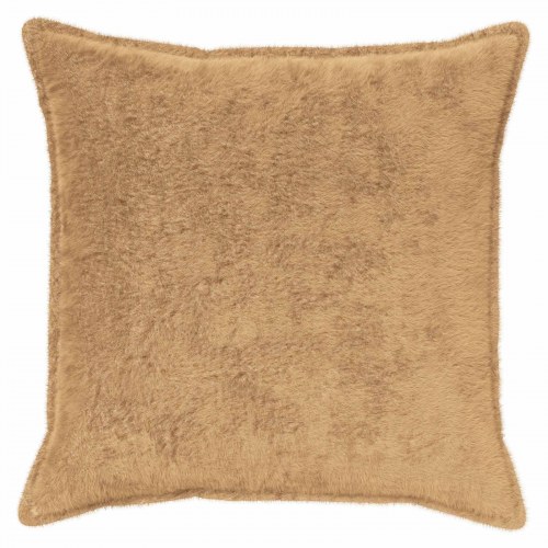 Pudebetræk 6 stk. HOUTEN gråbrun 65 x 65 cm i faux kaninpels