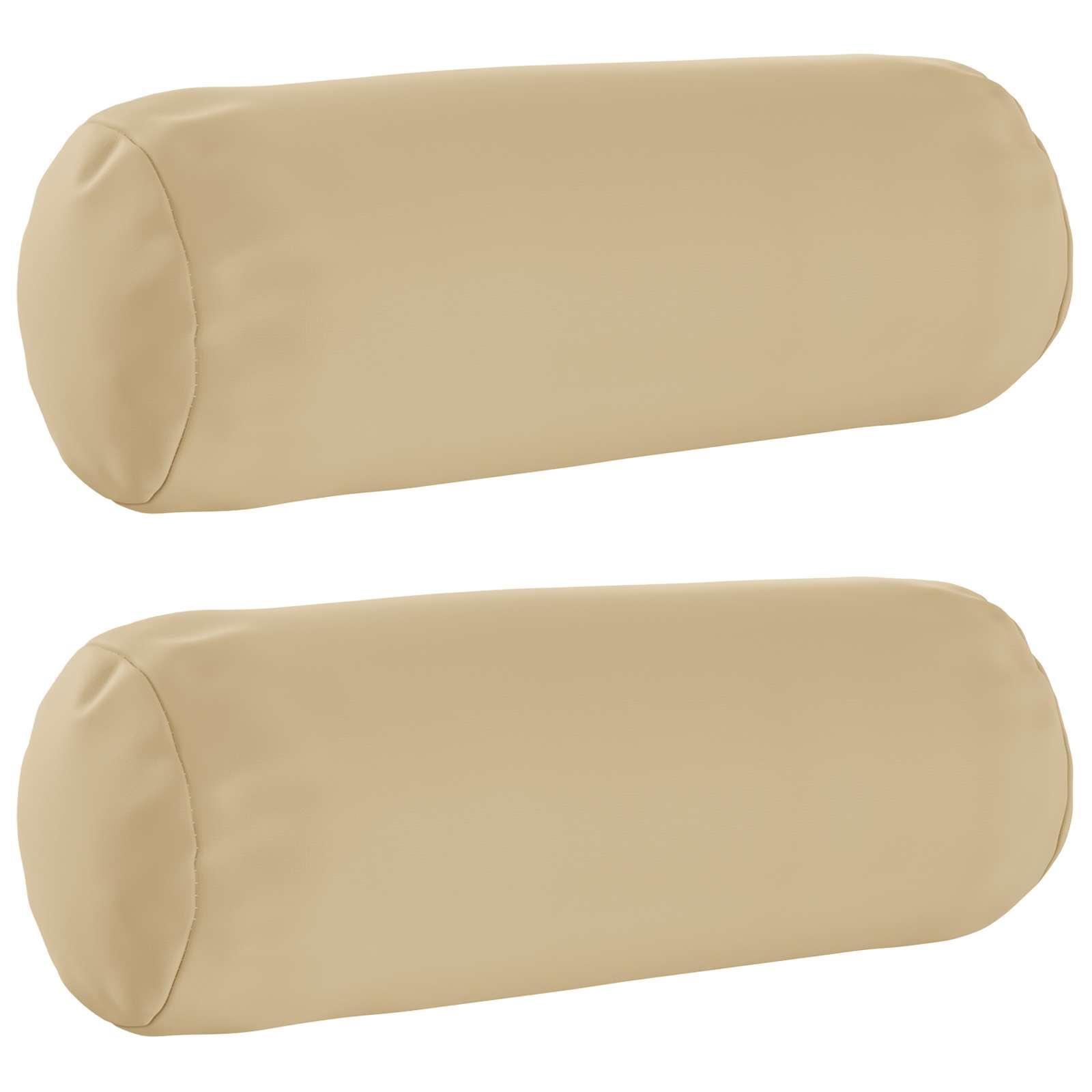 Pudebetræk 2 stk HEERLEN beige Ø 15 x 40 cm i polyester