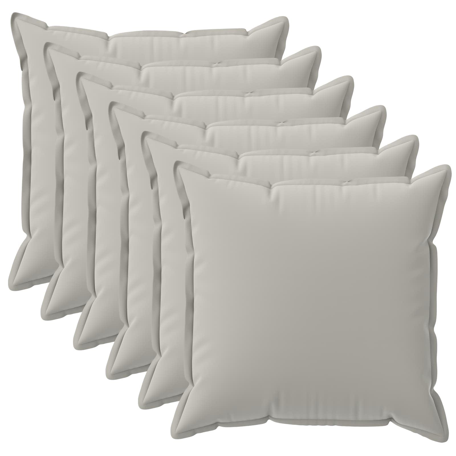 Pudebetræk HOUTEN grå 35 x 35 cm 6 stk. i polyester