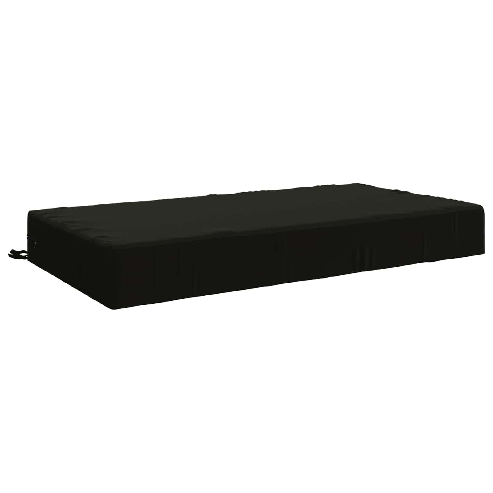 Sædehynde SOEST sort 120 x 80 x 15 cm i 100% polyester