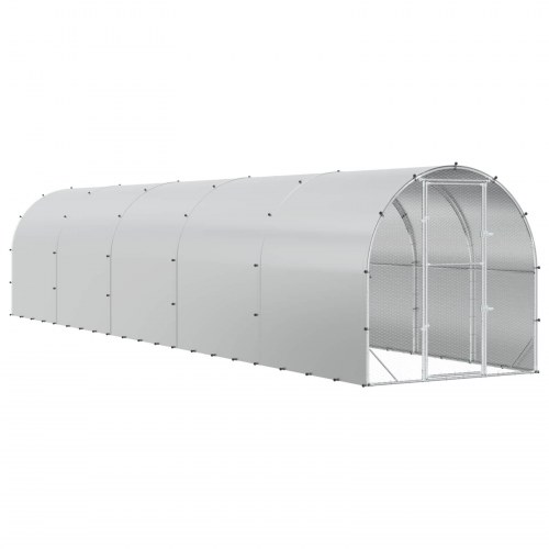 Kyllingehus sølv 1000 x 200 x 200 cm i galvaniseret stål