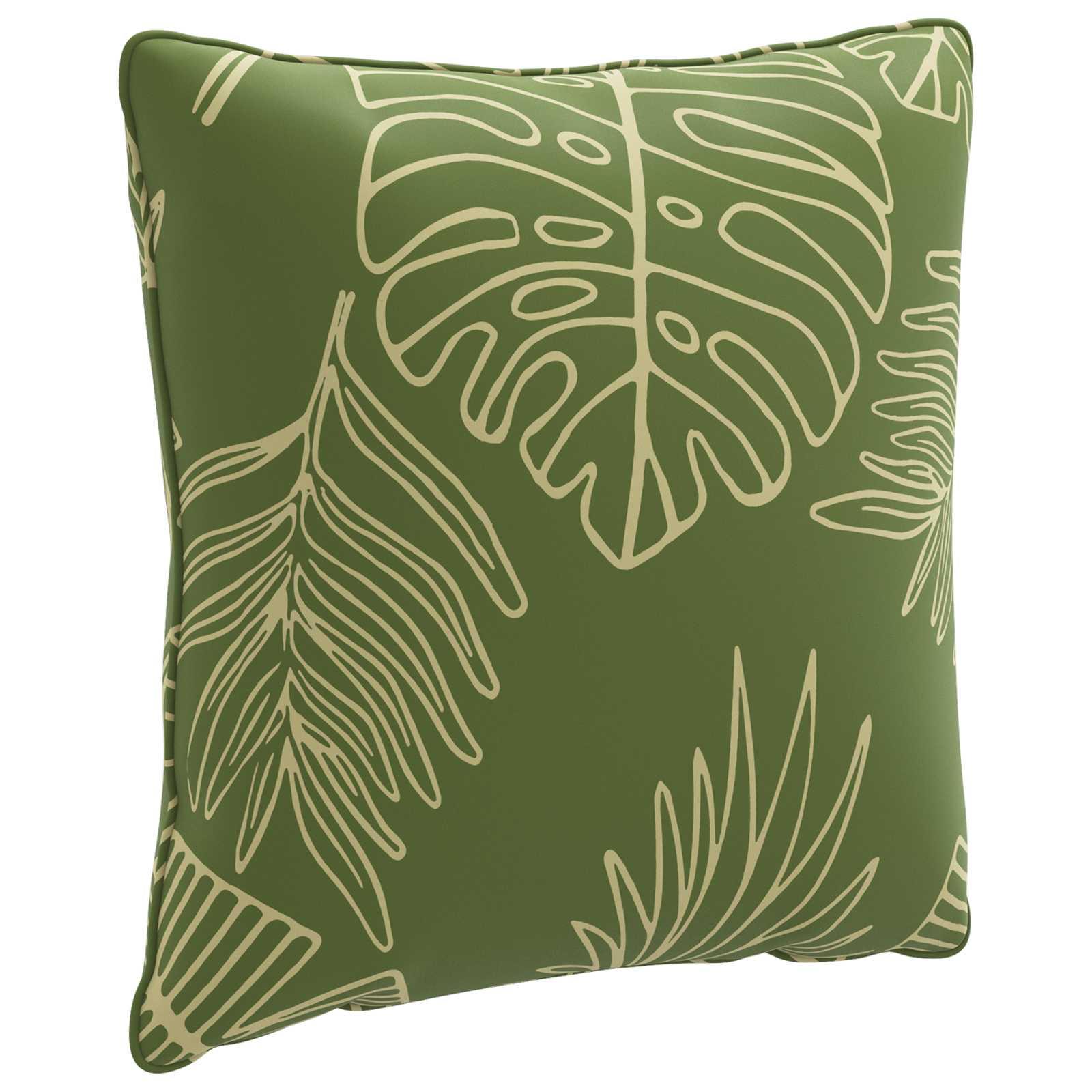 vidaXL Rygpude PUTTEN 100% polyester Bladdesign 40 x 40 x 15 cm