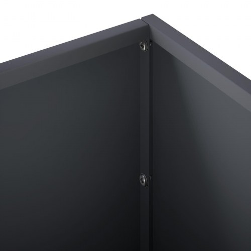 Blomsterkrukke 2 stk. antracit 80 x 30 x 30 cm