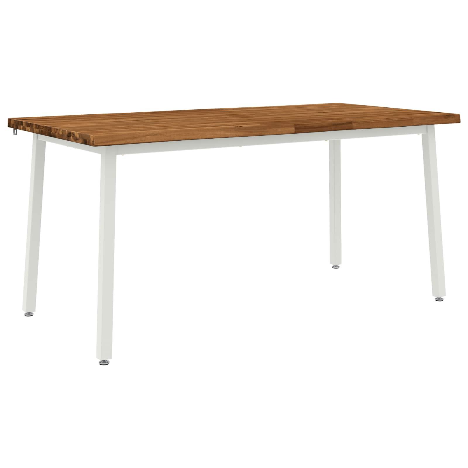 Spisebord med live edge 160 x 80 x 75 cm i massivt akacietræ