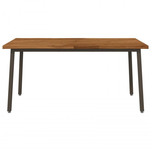 Spisebord med live edge i massivt akacietræ 160 x 80 x 75 cm