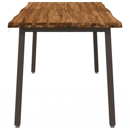 Spisebord med live edge i massivt akacietræ 160 x 80 x 75 cm