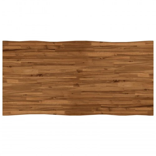 Spisebord med live edge i massivt akacietræ 160 x 80 x 75 cm