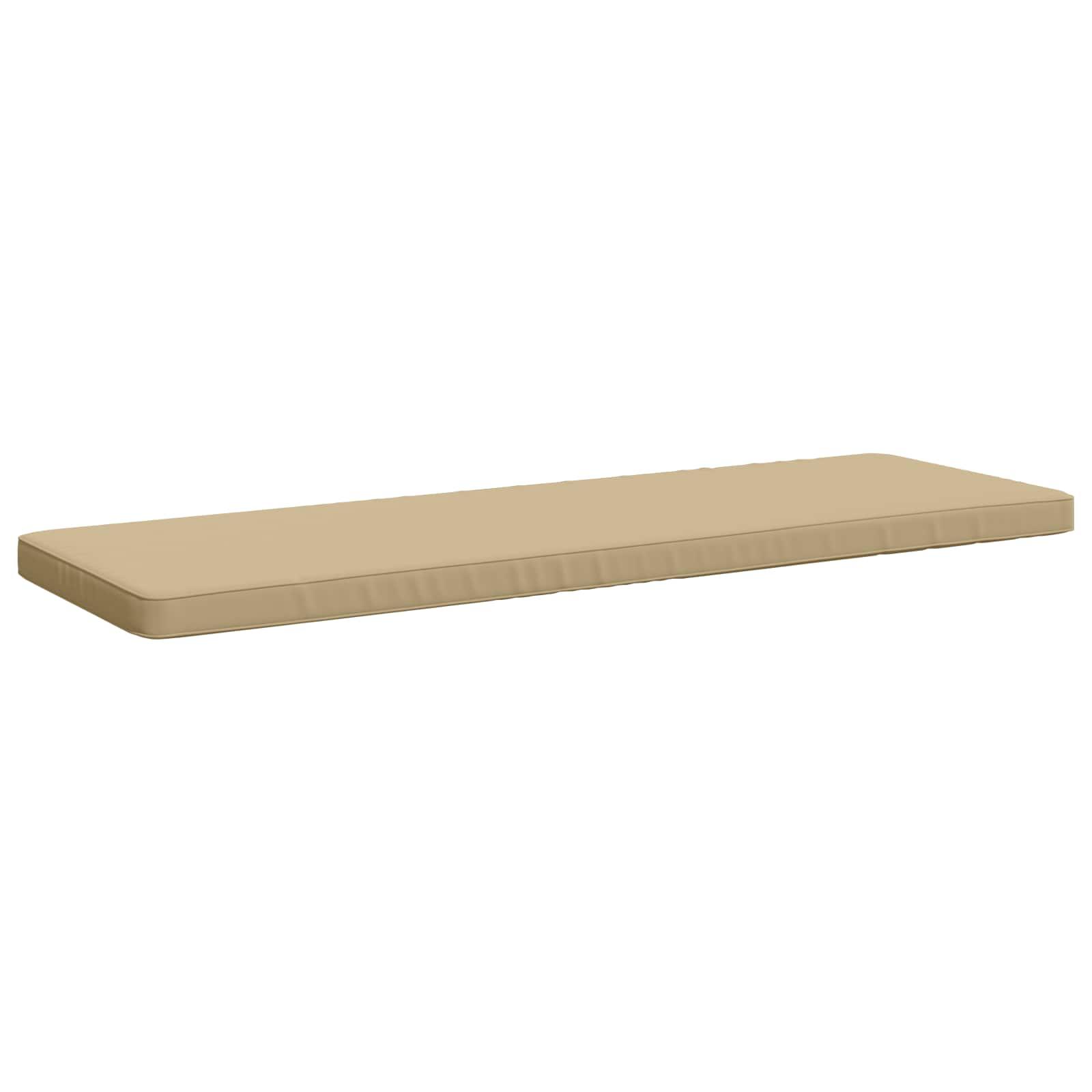 Bænkepude VUGHT 100% polyester beige 150 x 50 x 5 cm