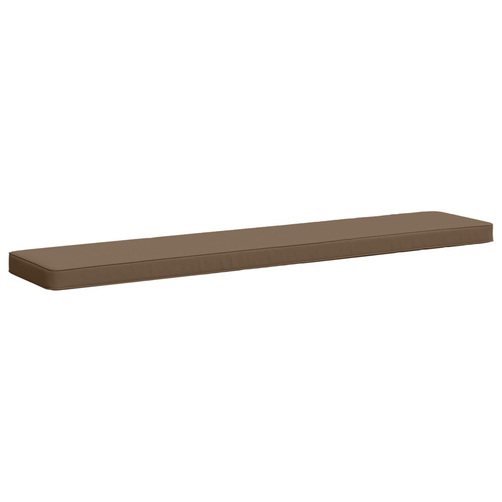 Bænkepude VUGHT i 100% polyester gråbrun 140 x 30 x 5 cm
