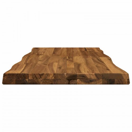 Bordplade i massivt akacietræ med live edge - 100 x 40 cm