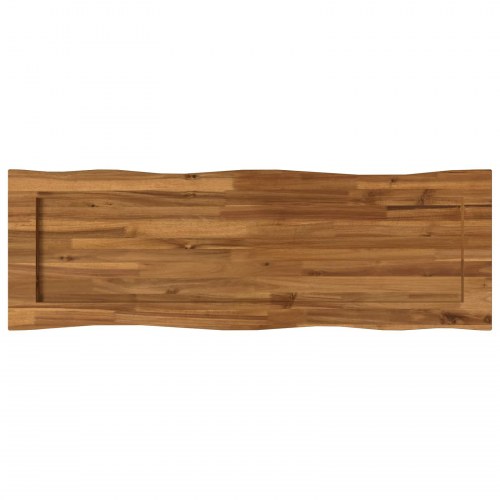 Bordplade i massivt akacietræ med live edge - 100 x 40 cm