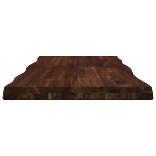 Bordplade i massivt akacietræ med live edge - mørkebrun 100 x 40 cm