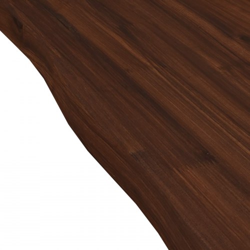 Bordplade i massivt akacietræ med live edge - mørkebrun 100 x 40 cm