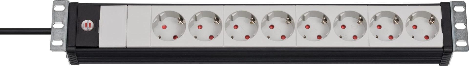 Brennenstuhl Premium-Line 19" stikdåse 8 udtag 3 m