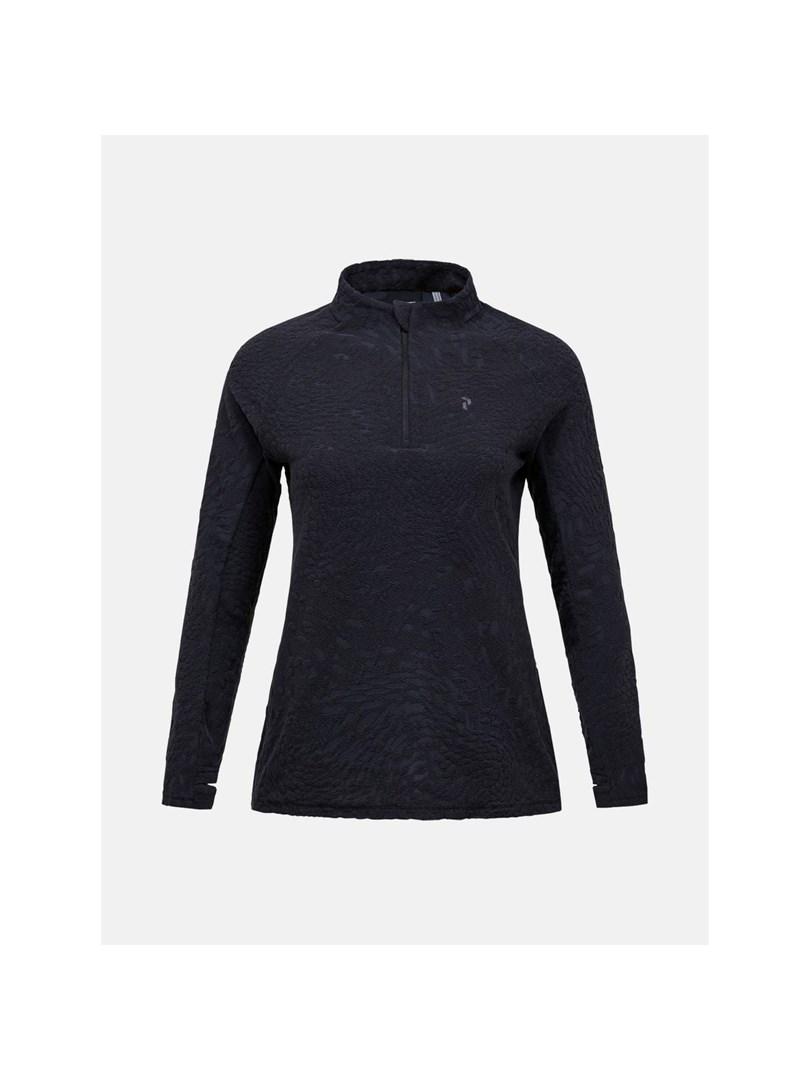 Peak Performance W Discover Midlayer dame trøje sort str. M