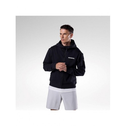 Rossignol M Logo hoodie med lynlås sort str. L