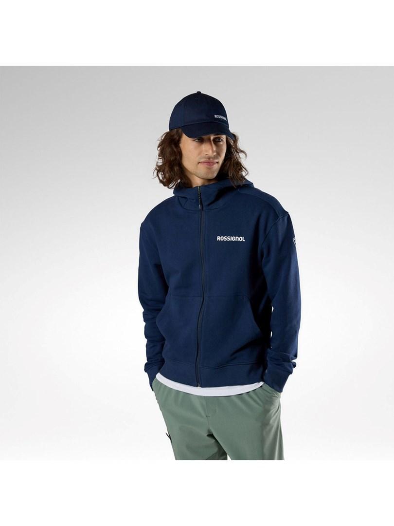 Rossignol M Logo hoodie med lynlås navy str. L