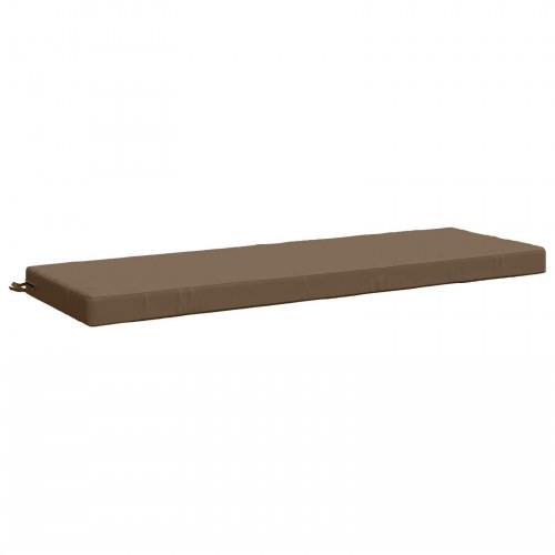 Bænkpude SOEST i 100% polyester, gråbrun 140 x 50 x 8 cm