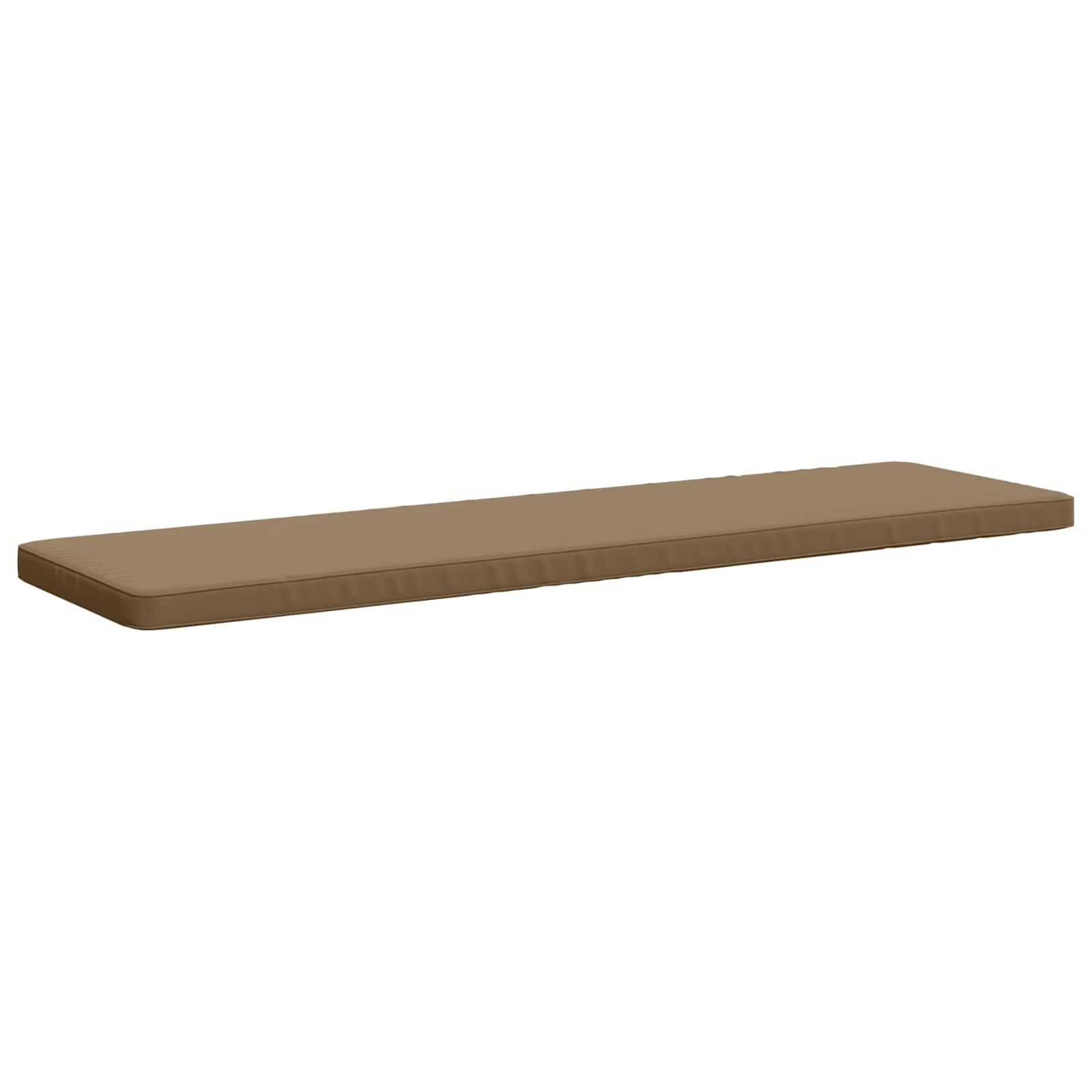 Bænkepude VUGHT 1-delt i 100% polyester gråbrun 180 x 50 x 5 cm