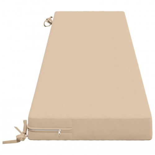 Bænkpude SOEST cremefarvet 170 x 40 x 8 cm i 100% polyester